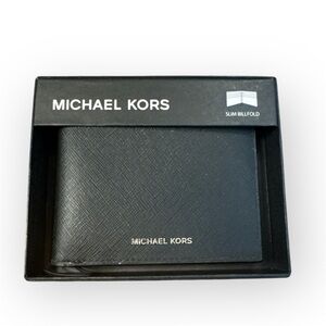 Michael Kors Black Slim Bifold Wallet